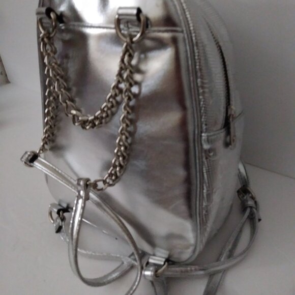 Juicy Couture Small Silver Gothic Logo Backpack main image 13